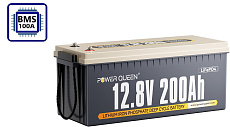 Power Queen 12V 200Ah (LiFePo4, BMS 100A)